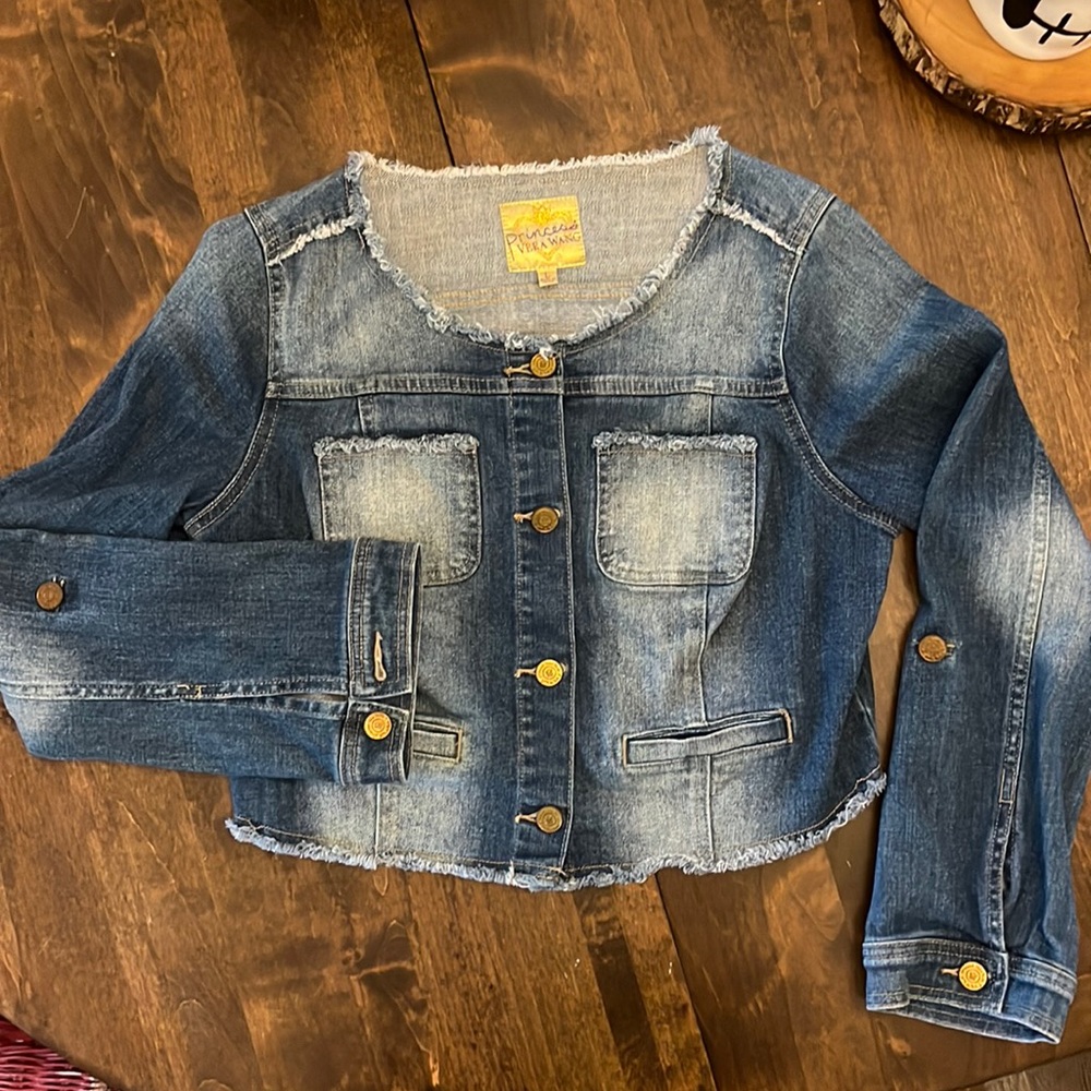 Cropped Denim Jacket Princess by Vera Wang